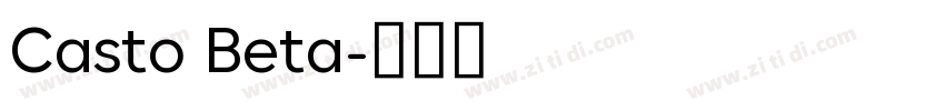 Casto Beta字体转换